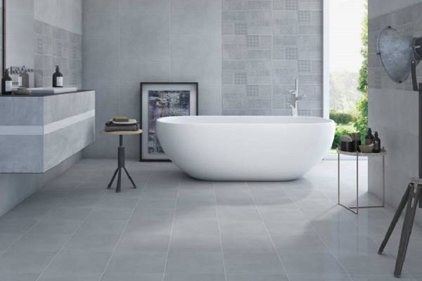 کاشی حمام ساده برجسته با طراحی مدرن و دلنشین